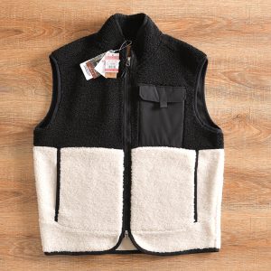 Outerwear | Mens Sherpa Mixup Vest Dusty Olive Clothing Dusty Olive