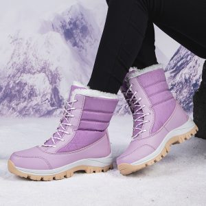 Playground | Kids Snow Storm 2.0 Jr Waterproof Boot Grey/Berry Activity Berry