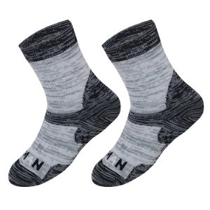 Socks | Womens/Mens Thermal Trail Run Crew Sock Gray Heather Accessories Gray Heather