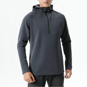 Tops | Mens Terrain Geotex Full Zip Hoodie Black Clothing Black