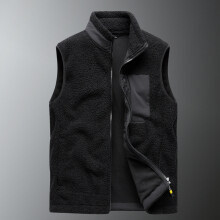 Tops | Mens Sherpa Mixup Vest Black Clothing Black